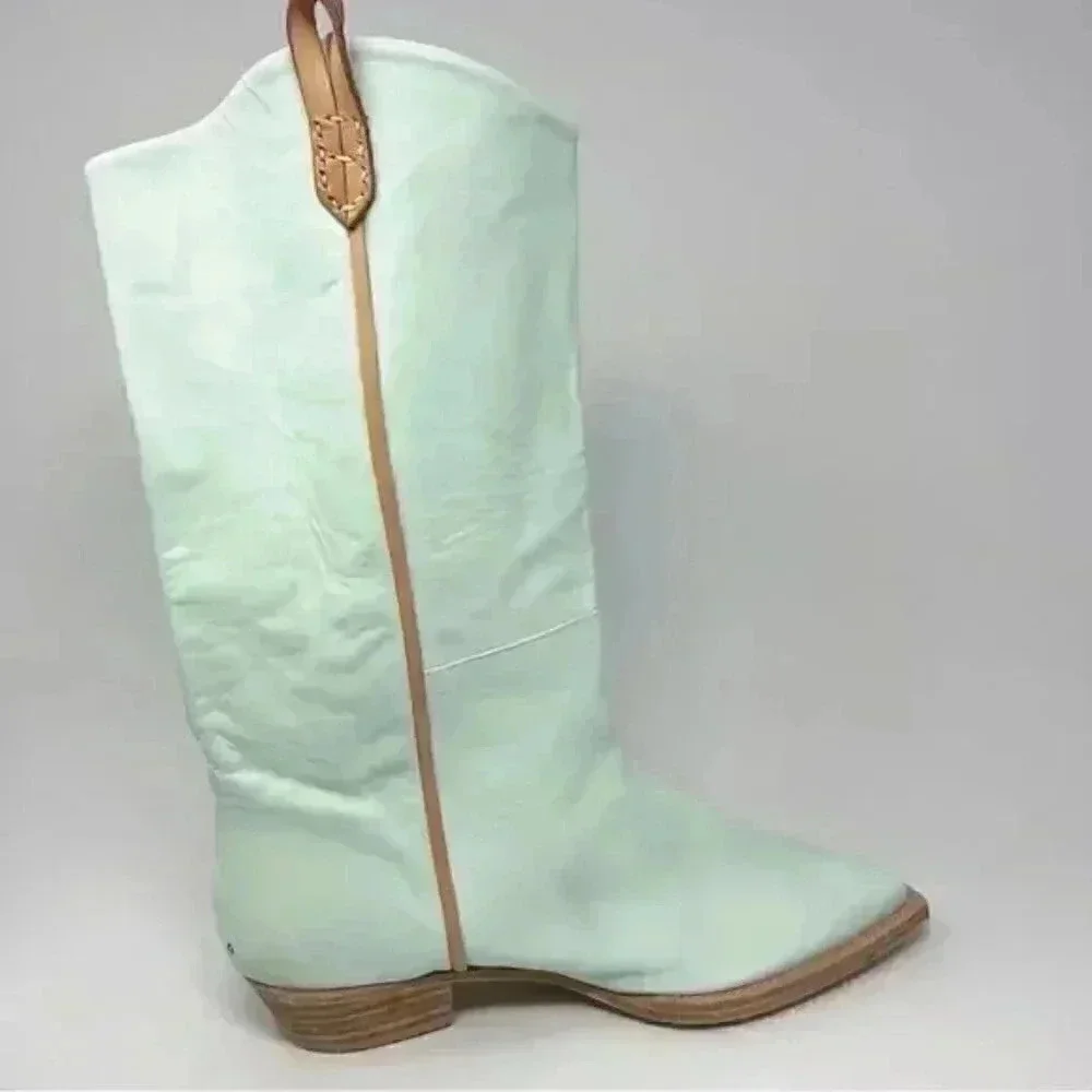 NWOT Free People We The Free Montage Tall Cactus Milk boots